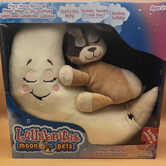 Moon Pets Plush Toy - Cream and Brown - Picture 1 of 9